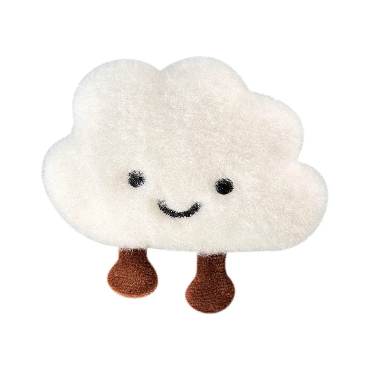 Cute Plush Smile Cloud Keychain Cotton Stuffed Doll Toy Keyring Backpack Bag Pendant Car Key Chains For Women Girls Gift