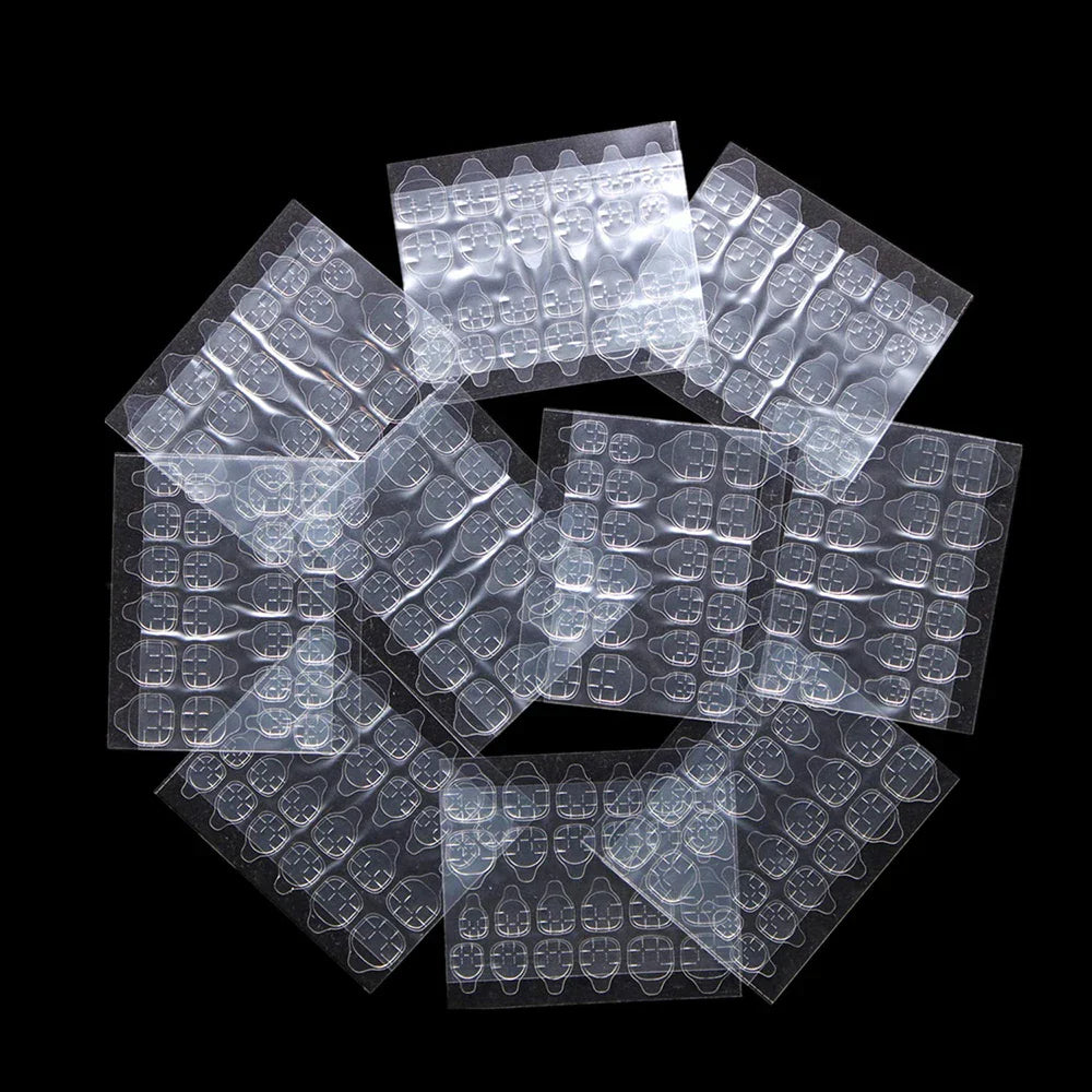 Nail Jelly glue Double Sided Tape Glue Sticker Fake Nail Glue 240pcs/10sheets