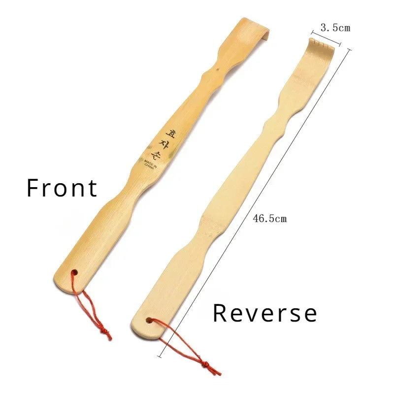 Durable Bamboo Massager Back Scratcher Wooden Body Roller Stick Backscratcher Wooden Scratching Backscratcher Massager