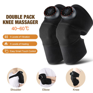3 in 1 Cordless Heating Knee Shoulder Pad Massager Electric Knee Vibration Massage Belt Hot Compress Leg Joint Muscle Relax