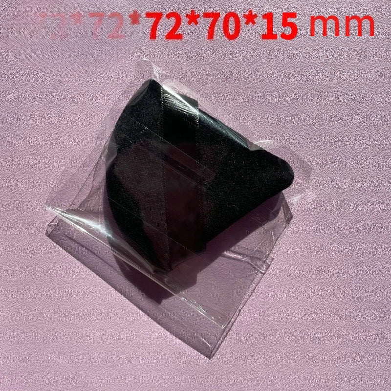 3-in-1 Black Velvet Powder Puff-Triangle Makeup Sponge for Liquid/Cream/Powder Blending,Non-Latex Soft Blender with Portable