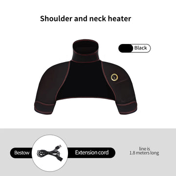 Electric Heating Massager Pads for Shoulder Neck Back - Winter Body Warmer Soft Vest Hot Compress Relieves Fatigue