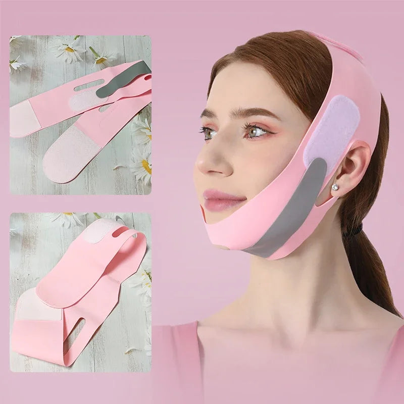 Elastic Face Slimming Bandage V Line Face Shaper Women Chin Cheek Lift Up Belt Face Massager Strap Face Skin Care Tools