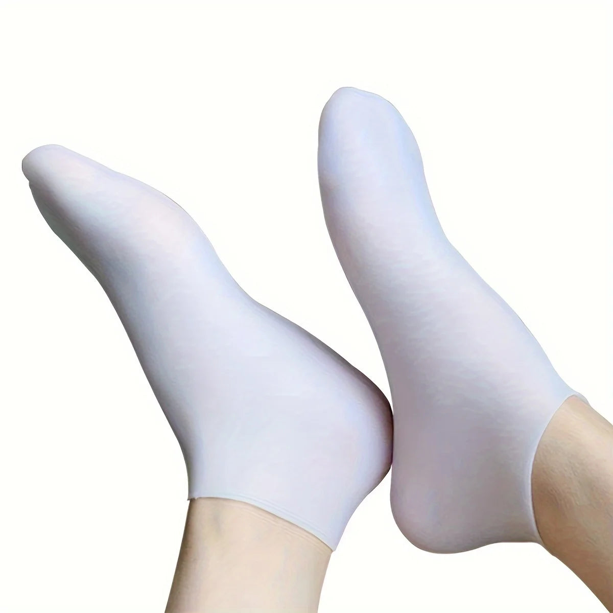 Moisturizing Silicone Socks, Reusable Men's and Women's Pedicure Socks for Dry, Cracked and Rough Foot Skin, Highly Elastic, Non