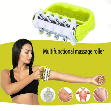 Mini myofascial release tool - deep tissue muscle massage roller - trigger point and muscle relaxation