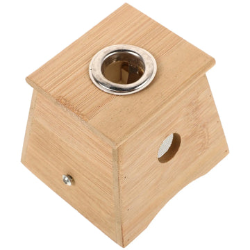 3Pcs Portable Bamboo Moxibustion Box Single Hole Wooden Moxa Sticks Burner Adjustable Strap Full Body Use Massage Tool Accessory