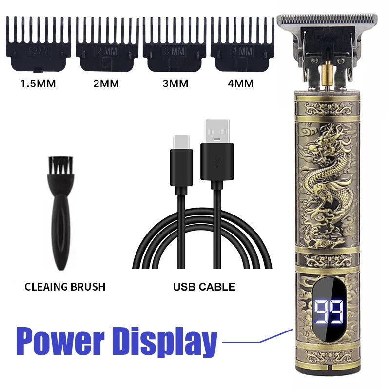 Men Hair Trimmer Cordless Electric Hair Cutting Machine Portable Shaver Barber USB Fast Charging Hair Clipper For Hairdresse