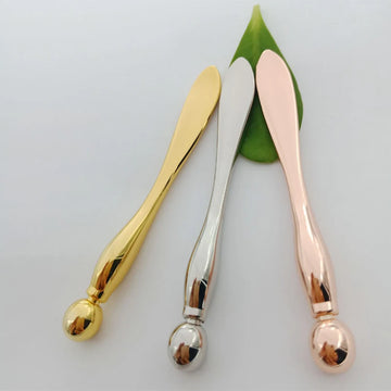 Metal Face Massage Stick Anti Wrinkle Eye Cream Applicator Mask Mixing Spatulas Scoop Eyes Massage Beauty Stick for Facial Care