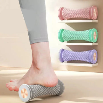 Foot Massage Roller Ergonomic Yoga Plantar Foot Roller Multifunctional Reflexology Foot Massager for Deep Tissue Muscle Massage