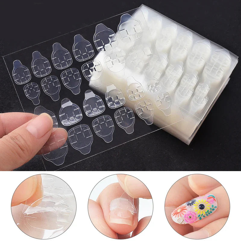 120Pcs/box Cartoon Girl Fake Nail Tips 5-12Year Cute Princess Cat/Rabbit/Unicorn Press-On Nail DIY Kawaii Girl Manicure Tip