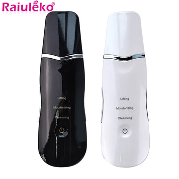 Ultrasonic Skin Scrubber Vibration Blackhead Remover Face Spatula Facial Scrubber Shovel Clean Cavitation Peeling Facial Lifting