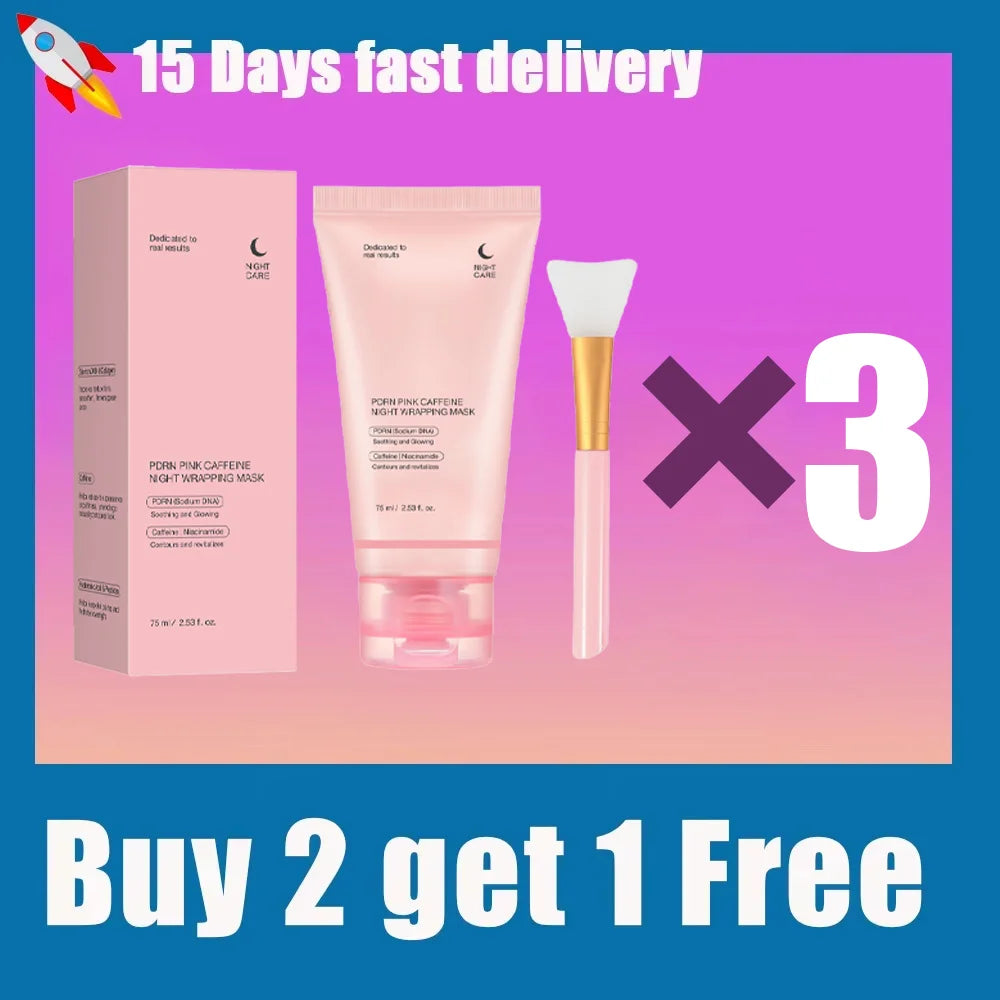 Korean Night Collagen Sleep Mask: Gently Firms, Reduces Puffiness for Refined Contours & Glass-Like Skin