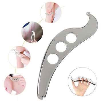 Stainless Steel Gua Sha Tool Manual Massage Scraping Board Physical Therapy Pain Relief Myofascial Release Tissue Mobilization