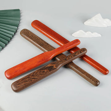 1Pcs Guasha Wood Stick Tools Wooden Therapy Scraping Lymphatic Drainage Massager, Treatment Gua Sha Tools for Back Leg