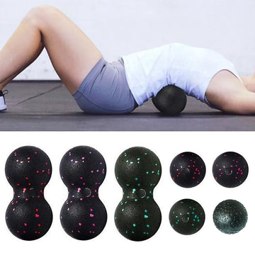 Pelota de lacrosse EPP para miofascia, pelota de masaje de cacahuete de alta densidad, ligera, para fitness, ejercicios de fascia corporal, alivio del dolor, pelota de yoga