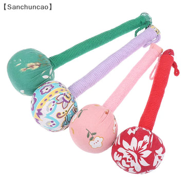 26/33cm Long-Handled Wormwood Massage Hammer For Lymphatic Drainage - Manual Full Body & Back Relief, Stress Reduction
