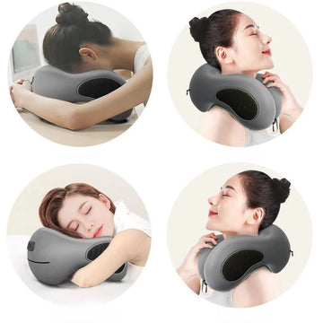 Almohada multifunción en forma de U para siesta, masajeador de cuello, rebote lento, suave, para viajes, para dormir, salud cervical, descanso en la oficina.