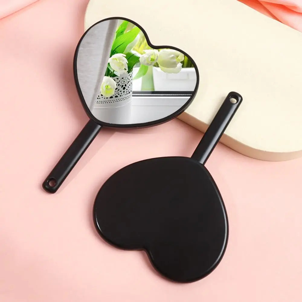 Fashion Love Makeup Mirror Sweet Girl Style Makeup Mirrors Handheld Makeup Mirror Suitable for Carrying Around Cute