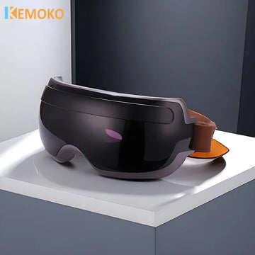 Masajeador ocular eléctrico con vibración, gafas, terapia, Bluetooth, acupresión, alivio de la fatiga, ojeras y puntos de acupresión.