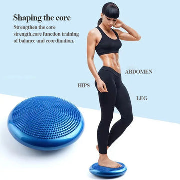 PVC yoga balance mat inflatable massage cushion thicken explosion-proof barefoot rehabilitation mat soft pedal balance trainer