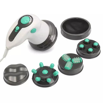 Masajeador eléctrico corporal anticelulítico portátil para adelgazar grasa, instrumento de masaje para el cuidado de la salud, vibración para la columna cervical, cuello y cintura.
