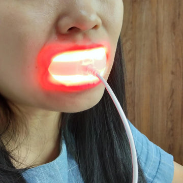 Cold Sore Device Red Light Therapy For Mouth Sores Treatment Near Infrared LED Red Light Therapy Machine Oral Care Device