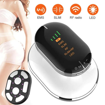 Máquina de adelgazamiento EMS y RF para pérdida de peso, dispositivo de belleza para adelgazar, quemar grasa corporal, masaje abdominal, moldeador corporal