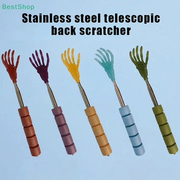 1Pcs Telescopic Claw Massager For Back Massage Promotion Tools For Blood Circulation Relax Health Back Scratcher Tool