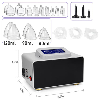 Vacuum Therapy Machine Breast Enlargement Butt Lift Tighten Lymph Detox Face Lifting Body Shaping Massage Equipment