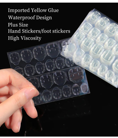 CNHIDS Wearable False Nail Jelly Glue Double Sided Fake Nail Art Adhesive Tape Glue Sticker Nail Glue DIY Manicure Tools