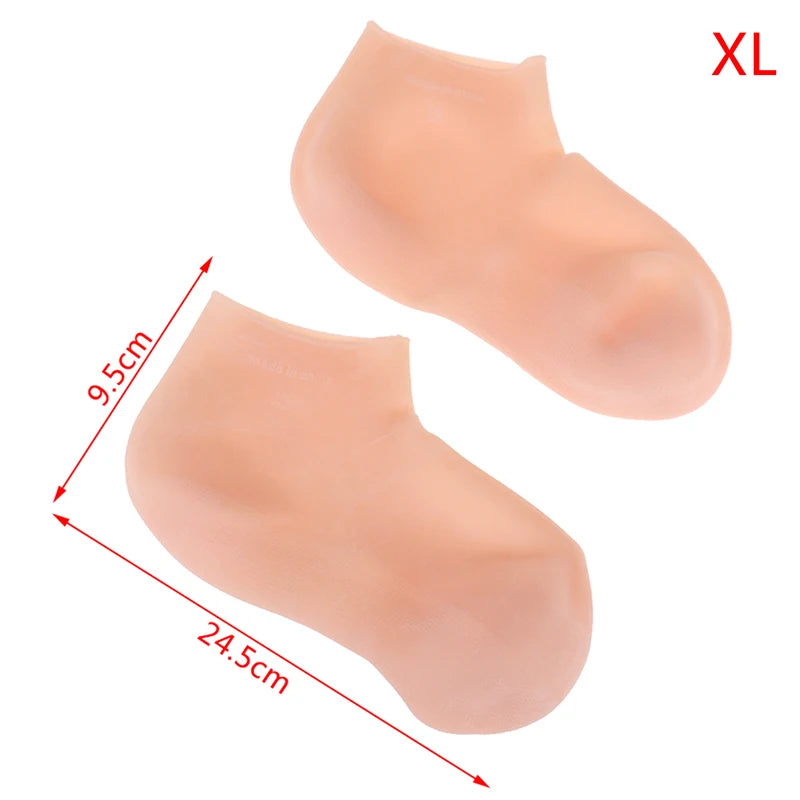 1 Pair Foot Care Socks Spa Silicone Moisturizing Gel Anti Cracking Protect