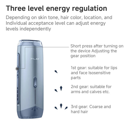 Mlay T18 ICE Cooling Hair Removal Device With Unlimited Shots IPL Laser Home Use Epilator Painless For Whole Body Women Men