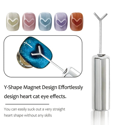 Nail Art Magnet Set Folded Ear Rabbit Cat Bear Cat Eye Magnet Stick Strong Heart-Shaped Magnet For DIY Gel Polish Magnetic Tools
