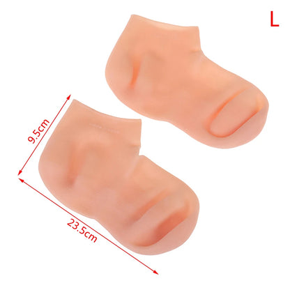 1 Pair Foot Care Socks Spa Silicone Moisturizing Gel Anti Cracking Protect