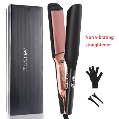 500F Hair Straightener High Temperature Flat Irons Wide Plate Plasma Ions for Keratin Treatment Frizzy Hair Recovers Damaged