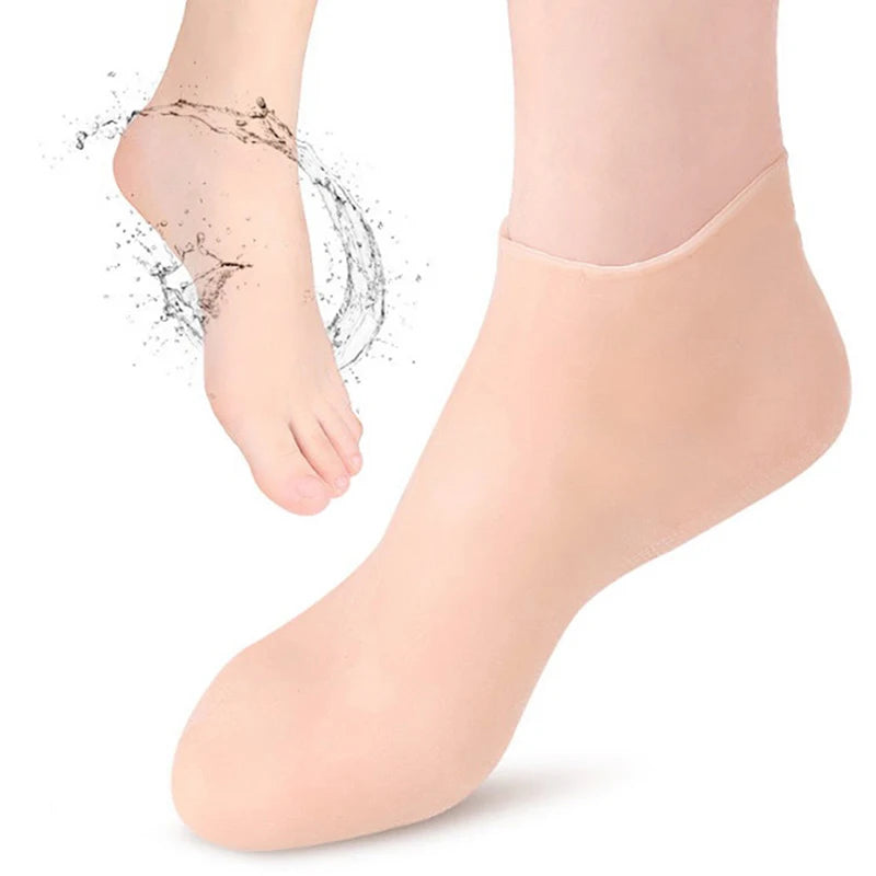 1 Pair Foot Care Socks Spa Silicone Moisturizing Gel Anti Cracking Protect