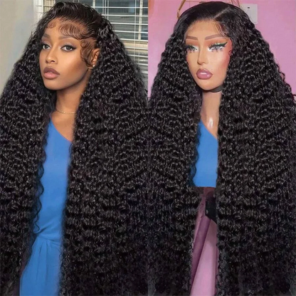 Lace Front Wigs Human Hair Wig For Woman 13x4 Deep Curly Lace Front Wig Human Hair Pre Plucked With Baby Hair  Lace Frontal Wigs