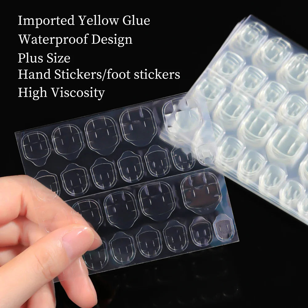 CNHIDS Wearable False Nail Jelly Glue Double Sided Fake Nail Art Adhesive Tape Glue Sticker Nail Glue DIY Manicure Tools