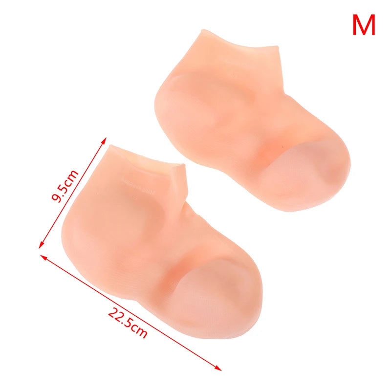 1 Pair Foot Care Socks Spa Silicone Moisturizing Gel Anti Cracking Protect