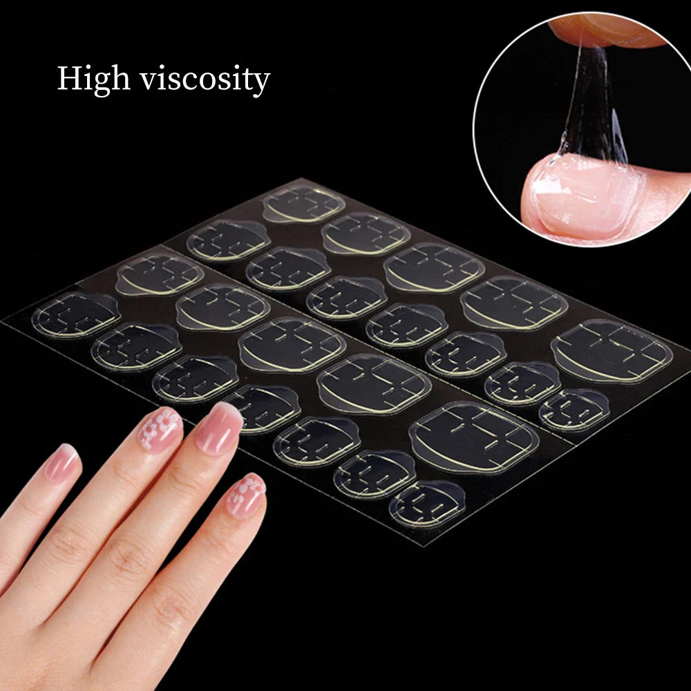 CNHIDS Wearable False Nail Jelly Glue Double Sided Fake Nail Art Adhesive Tape Glue Sticker Nail Glue DIY Manicure Tools
