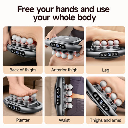 Fascia Gun Muscle Massager Gun High Frequency Back Waist Massage Machine 16-head Body Shoulder Professional Fascia Massage Gun