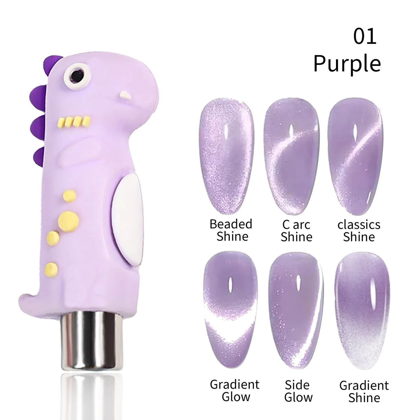 3 in 1 Nail Magnet Tool 3D Love Heart Cat Eye Nail Magnet Double Line Moon Snake Pattern French Nail UV Magnetic Stick Manicure