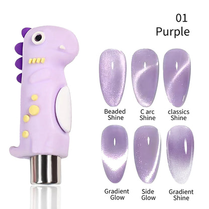 3 in 1 Nail Magnet Tool 3D Love Heart Cat Eye Nail Magnet Double Line Moon Snake Pattern French Nail UV Magnetic Stick Manicure