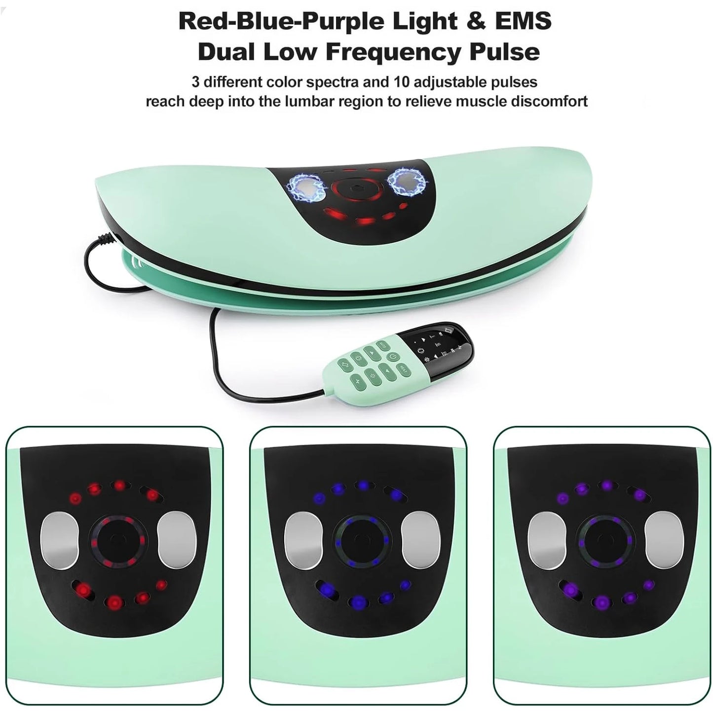 Intelligent Lumbar Soothing Device Electric Lumbar Massager With Hot Compress , Relieve Muscle And Vibration Lumbar Massager