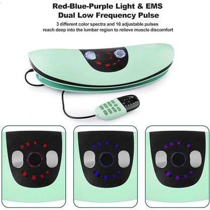 Intelligent Lumbar Soothing Device Electric Lumbar Massager With Hot Compress , Relieve Muscle And Vibration Lumbar Massager