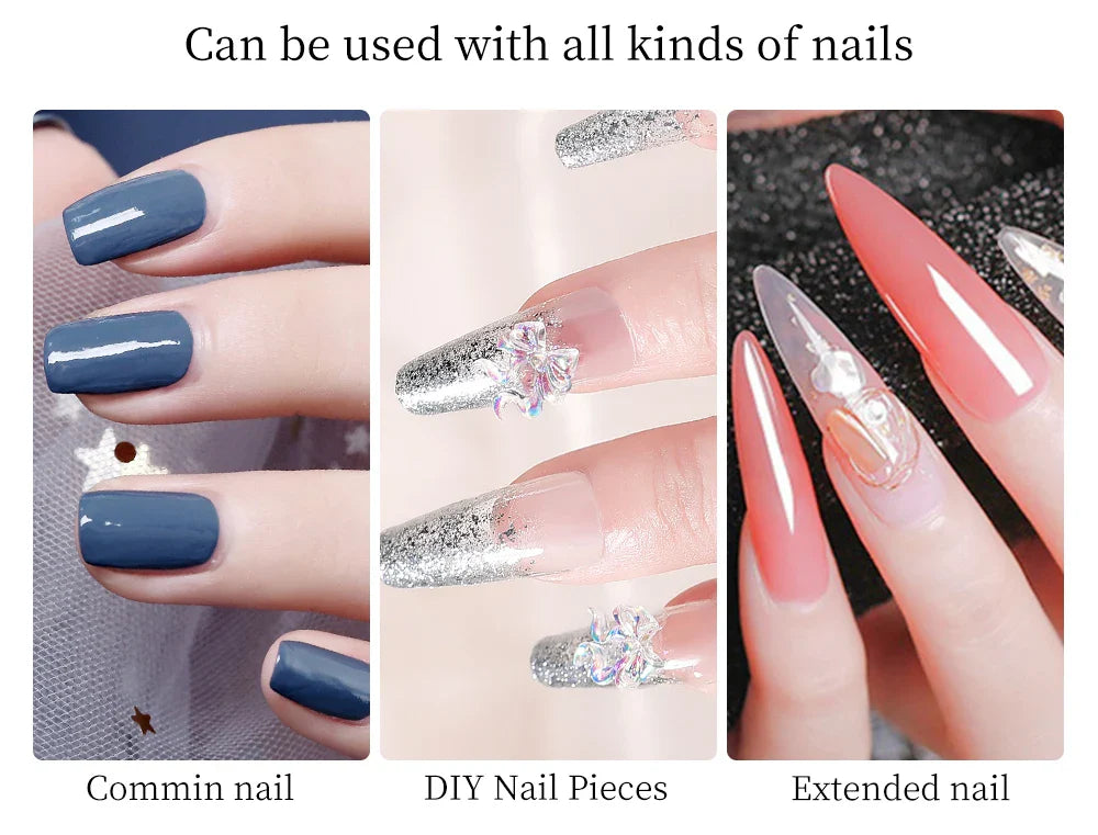 CNHIDS Wearable False Nail Jelly Glue Double Sided Fake Nail Art Adhesive Tape Glue Sticker Nail Glue DIY Manicure Tools
