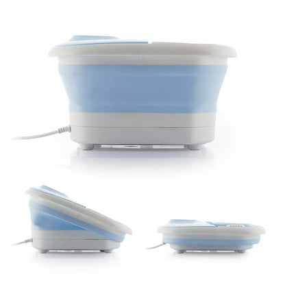 Innovagoods ®   Foldable foot spa 10 liters, bubble foot massager with vibration and infrared water heater, 10 rollers, pressure points feeling, rest, relaxation.