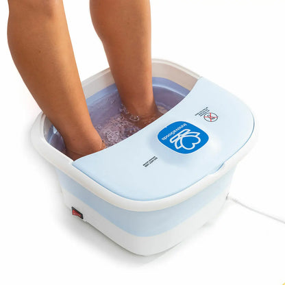 Innovagoods ®   Foldable foot spa 10 liters, bubble foot massager with vibration and infrared water heater, 10 rollers, pressure points feeling, rest, relaxation.