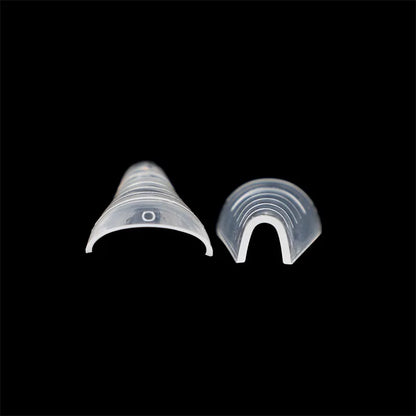Poly Nail Gel Dual Forms Quick Building Extension Mold  Plastic Curve False Tips UV Builder Nail Art Tool
