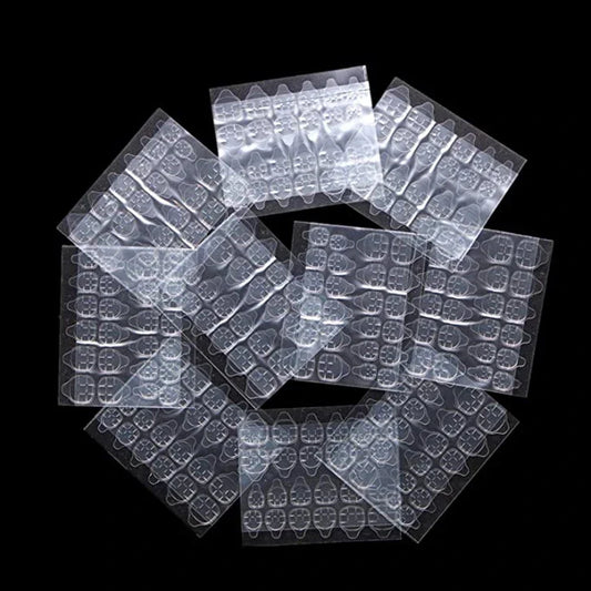 Nail Jelly glue Double Sided Tape Glue Sticker Fake Nail Glue 240pcs/10sheets